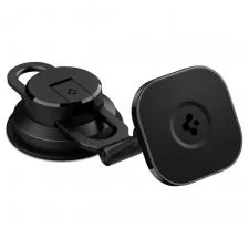 Suport auto Spigen OneTap Magnetic ITS35-3, Compatibil MagSafe, Dashboard/Windshield Mount, Negru