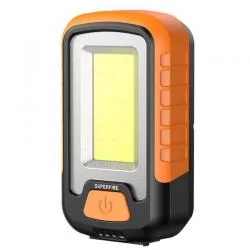 Lanterna pentru atelier / munca Superfire G21, LED, 10 W, 650 lm, 1800 mAh, IP43, functie powerbank, Negru