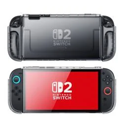 Carcasa Supcase Crystal compatibila cu Nintendo Switch 2, X-Shock 3.0, Negru