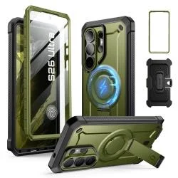 Carcasa 360 grade Supcase Unicorn Beetle Pro cu MagSafe compatibila cu Samsung Galaxy S26 Ultra, Verde