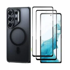 [Combo] Samsung Galaxy S26 Ultra, Carcasa ESR Classic Hybrid + 2 folii sticla securizata Wozinsky Full Glue
