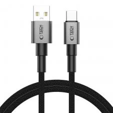 Cablu pentru incarcare si transfer date TECH-PROTECT UltraBoost DNA, USB/USB-C, 15W, 3A, 1m, Gri