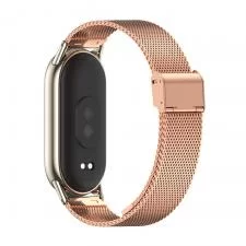 Curea otel inoxidabil Tech-Protect Milaneseband compatibila cu Xiaomi Mi Band 8 / 8 NFC / 9 / 9 NFC Rose Gold