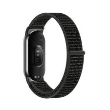 Curea material textil Tech-Protect Nylon compatibila cu Xiaomi Mi Band 8 / 8 NFC / 9 / 9 NFC Black
