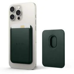 Suport de carduri pentru telefon TECH-PROTECT MagWallet, Compatibil MagSafe, Khaki