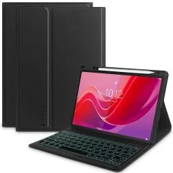 Husa cu tastatura Tech-Protect Smartcase Pen compatibila cu Lenovo Tab M11 / K11E 11 inch Black