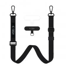 Snur pentru carcase TECH-PROTECT C6S Rope Crossbody, Ajustabil, Negru