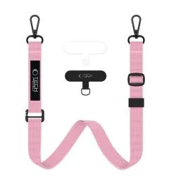 Snur pentru carcase TECH-PROTECT C6S Rope Crossbody, Ajustabil, Roz