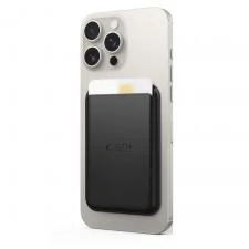 Suport de carduri pentru telefon TECH-PROTECT MagWallet, Compatibil MagSafe, Negru