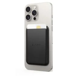 Suport de carduri pentru telefon TECH-PROTECT MagWallet, Compatibil MagSafe, Negru