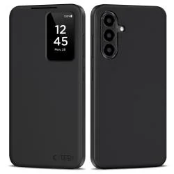 Husa TECH-PROTECT Smart Wallet compatibila cu Samsung Galaxy A56 5G Matte Black