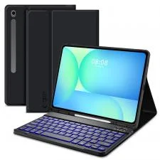 Husa cu tastatura Tech-Protect Smartcase Pen compatibila cu Samsung Galaxy Tab S10 FE PLUS 13.1inch X620 / X626B Black