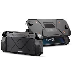 Carcasa TECH-PROTECT Carbonox compatibila cu Nintendo Switch 2, Negru