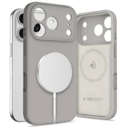 Carcasa Tech-Protect Silicone cu Magsafe compatibila cu iPhone 17 Pro Max, Gri