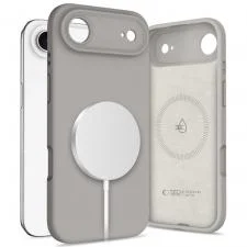 Carcasa Tech-Protect Silicone cu Magsafe compatibila cu iPhone 17 Air, Gri