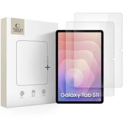 Set 2 folii protectie sticla securizata Tech-Protect Glass Fit Plus compatibila cu Samsung Galaxy Tab S11, Transparent