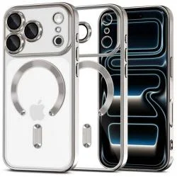 Carcasa Tech-Protect MagFlex cu MagSafe compatibila cu iPhone 17 Pro Max, Shiny Silver