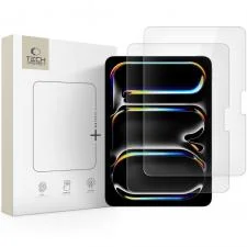 Set 2 folii sticla TECH-PROTECT Glass Fit+ compatibil cu iPad Pro 5 / 6 (2024-2025) 11 inch, Transparent