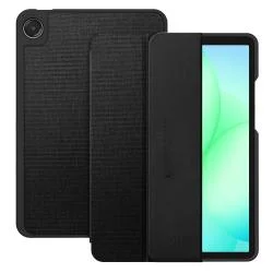 Husa Tech-Protect SmartCase Canvas compatibila cu Samsung Galaxy Tab A9 Plus / A11 Plus (X210 / X215 / X216 / X230 / X235 / X236) 11 inch, Negru