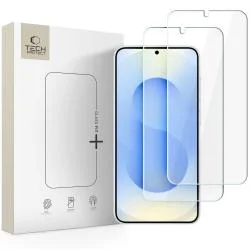 Set 2 folii sticla securizata Tech-Protect Glass Fit Plus compatibila cu Samsung Galaxy S26 Plus, Transparent