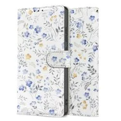 Carcasa flip cover Tech-Protect Wallet compatibila cu Samsung Galaxy A57 5G, Spring Flowers