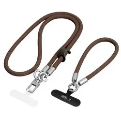 Snur pentru carcase 2-in-1 Tech-Protect C10S Rope Crossbody and Wrist, Maro