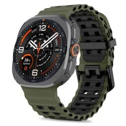 Curea Tech-Protect Iconband Pro compatibila cu Samsung Galaxy Watch Ultra 1/2 47mm, Verde / Negru
