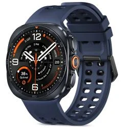 Curea din silicon Tech-Protect Silicone Air compatibila cu Samsung Galaxy Watch Ultra 1/2 47mm, Navy Blue