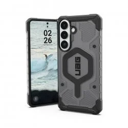 Carcasa UAG Pathfinder Clear cu MagSafe compatibila cu Samsung Galaxy S26 Plus, Negru / Gri
