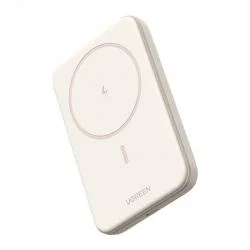 Baterie externa magnetica UGREEN PB561, 10000 mAh, Incarcare Wireless 15W, USB-C, Bej