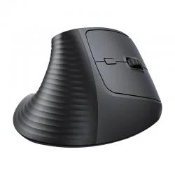 Mouse vertical UGREEN M571, Wireless, 4000 DPI, 6 Butoane, 2.4GHz, Bluetooth, 1xAA, Negru