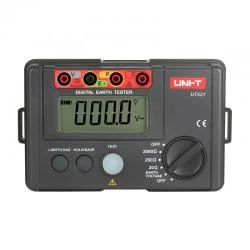 Tester rezistenta la impamantare UNI-T UT521, Interval tensiuni acceptate 0 - 400 V, Afisaj LCD, Gri