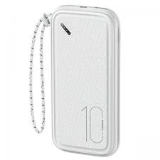 Baterie externa 10000 mAh USAMS PB56, 2A, 2xUSB-A, 1xUSB-C, Indicator LED, Alb