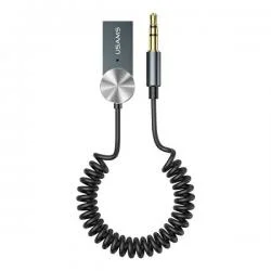 Receptor audio USAMS US-SJ464, Bluetooth 5.0, UBS-A, Jack 3,5mm, Lungime 38cm, Gri