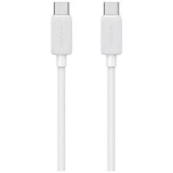 Cablu pentru incarcare si transfer de date USAMS KY Series US-SJ691, USB-C la USB-C, 60W, 480 Mbps, 1m, Alb