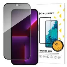 Folie sticla WOZINSKY Privacy compatibila cu iPhone 14 Pro Black