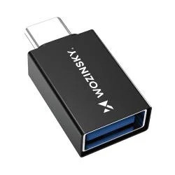 Adaptor USB-C la USB-A 3.2 Wozinsky W10GY1S, 10 Gbps, Negru