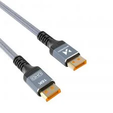 Cablu video Wozinsky WPS-16AYL1S DisplayPort tata - DisplayPort tata, 16K / 60Hz, 8K / 120Hz, HDR / HDCP / DSC, 3D, 80Gbps, 1m, Negru