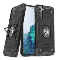 Carcasa Wozinsky Ring Armor cu Magnetic Holder compatibila cu Samsung Galaxy S22 Plus, Negru