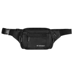 Borseta universala Wozinsky WSB-W1, Waterproof, Curea ajustabila, 6 compartimente, Negru