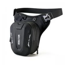 Geanta impermeabila de picior pentru motociclete WildMan L1, 275 x 135 x 260 mm, Capacitate 3L, Negru